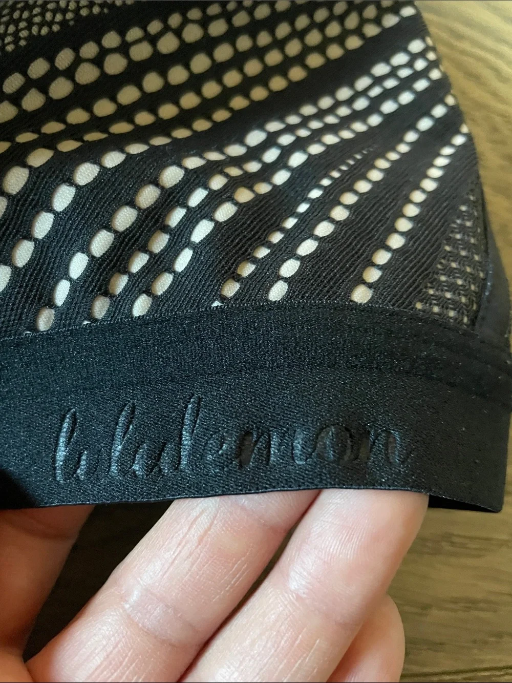Lululemon Awake to Lace Bra Size 38C Black / Barely Beige